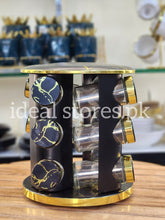 12-Piece Rotating Glass Spice Jar Set – 360° Kitchen Spice Organizer - My Store 2