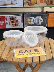 3-Piece Acrylic Storage Jar Set with Airtight Lids - My Store 2