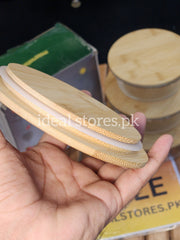 4-Piece Acrylic Storage Jar Set with Beechwood Airtight Lids - My Store 2