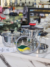 8 Pcs Stainless Steel Pressure Cooker Set – 5L + 7L - My Store 2
