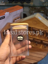 9 Pcs Premium Bamboo Wood Home Decor Storage Jar Set - My Store 2