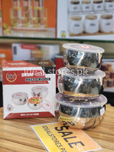 3 Pcs Stainless Steel Bowl Set – Small, Medium & Large Sizes
