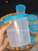 12-Piece Plastic Storage Container Set with Lids – Airtight Food & Kitchen Storage Jars