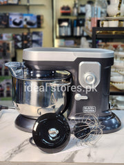Black+Decker Stand Mixer with Stainless Steel Bowl – Multi-Speed Electric Kitchen Mixer