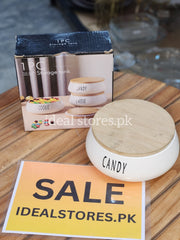 Ceramic Candy Storage Jar with Bamboo Lid - My Store 2