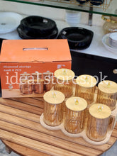 Diamond Storage Jars – 6 Piece Set | Stylish Kitchen & Food Storage Containers - My Store 2