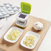 Garlic Grinder aid Press Box, ABS Plastic Stainless Steel Garlic Chopper Crusher Garlic Mincer Ginger Presser - My Store 2