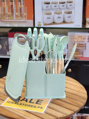 Kitchen Utensil Set with Storage Holder – Multi-Piece Cooking Tools Set - My Store 2