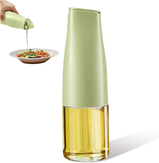 Oil Dispenser Bottle 500ml/17oz Auto Flip Oil Bottle Leakproof Oil Dispenser with Silicone Spout Detachable Washable Filling Soy Sauce Oil Dispenser,Green Home Decoration - IDEALSTORES
