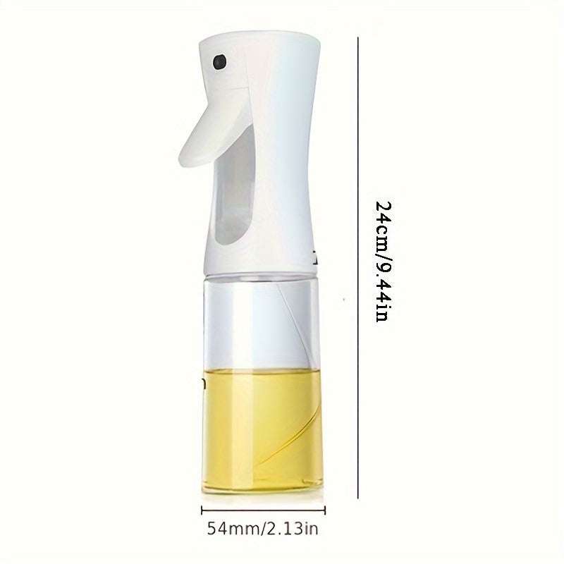 Versatile 300ml Oil Sprayer Bottle - Perfect for Cooking, BBQ, Baking & More - Transparent PET Olive Oil Dispenser with Easy-to-See Oil Level - IDEALSTORES