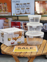 3-Piece Acrylic Storage Jar Set with Airtight Lids - My Store 2