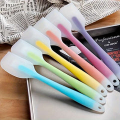Silicone Spatula,Transparent Handle, Butter Cream Mixing Scraper, 1/Pic - IDEALSTORES