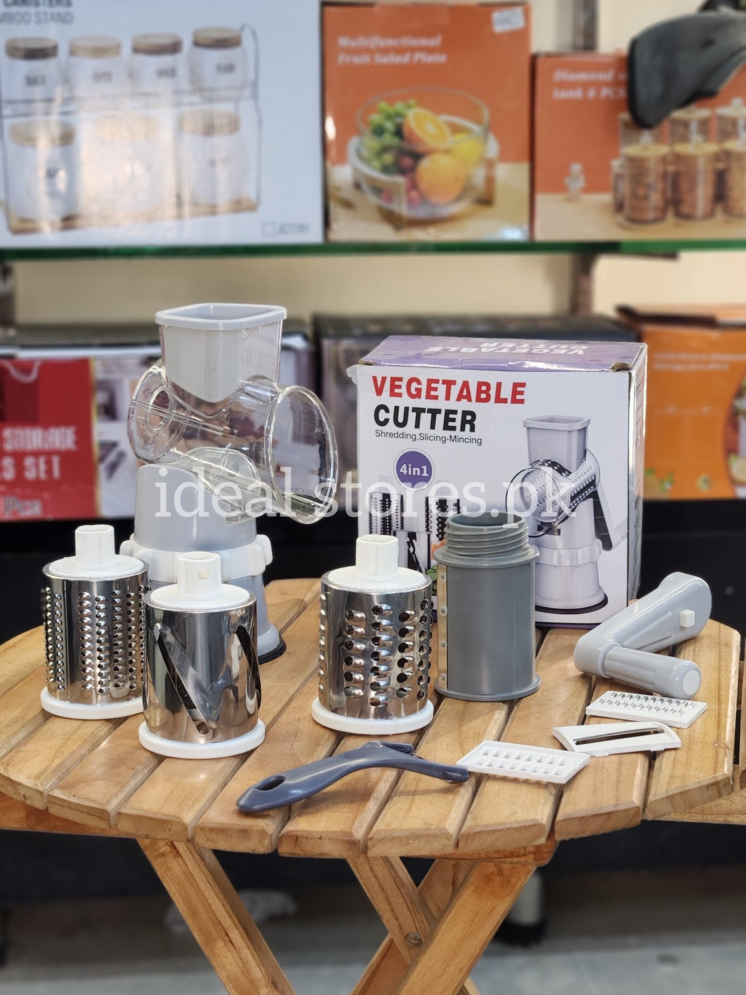 4-in-1 Manual Vegetable Cutter & Slicer – Multi-Function Shredder, Grater & Chopper - My Store 2