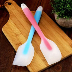Silicone Spatula,Transparent Handle, Butter Cream Mixing Scraper, 1/Pic - IDEALSTORES