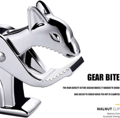 Zinc Alloy Squirrel Shape Walnut Clip, Walnut Crackers, Nut Crackers for All Nuts, Non-Slip Wear-Resistant Sheller