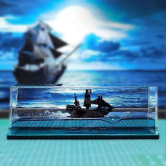 ShipTitanic Liquid Cruise Ship Show Piece Home Decor Office Cruise Ship Mode Floating Bottle, Gifts for Home Desk Decoration