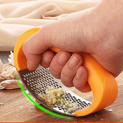 Stainless Steel Garlic Press Ring Cutter Artifact Manual Crushing Garlic Garlic Garlic - IDEALSTORES