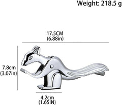 Zinc Alloy Squirrel Shape Walnut Clip, Walnut Crackers, Nut Crackers for All Nuts, Non-Slip Wear-Resistant Sheller