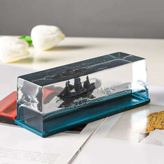 ShipTitanic Liquid Cruise Ship Show Piece Home Decor Office Cruise Ship Mode Floating Bottle, Gifts for Home Desk Decoration