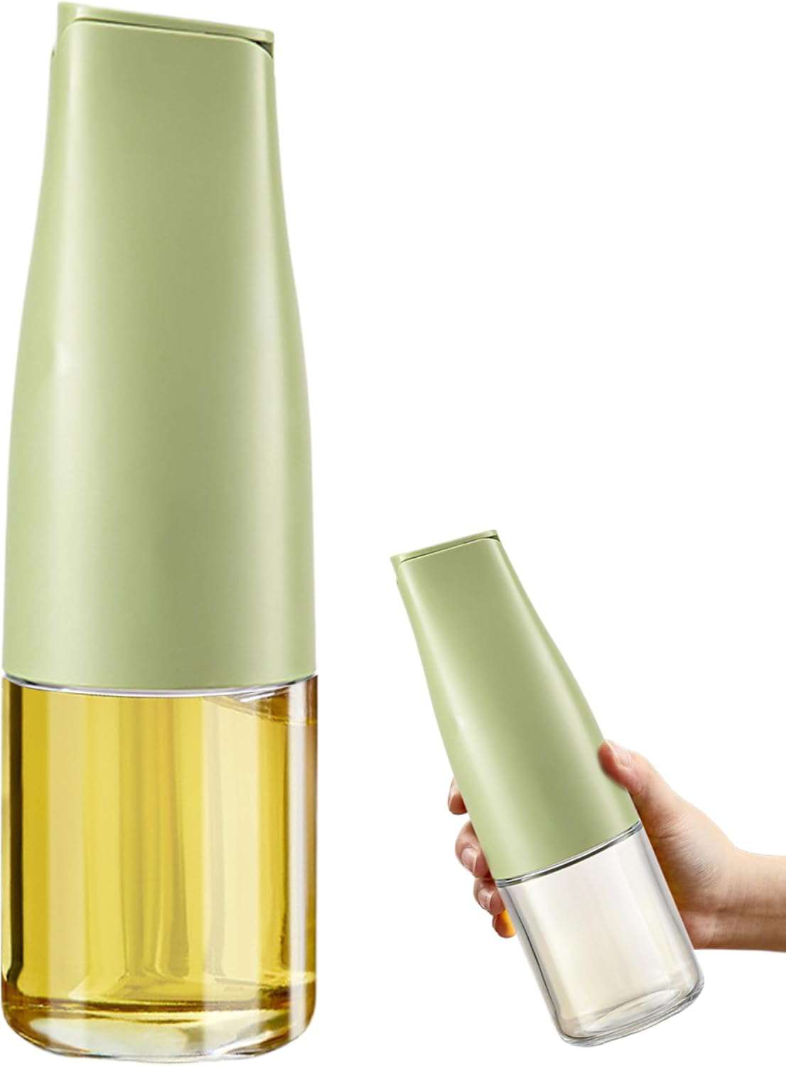 Oil Dispenser Bottle 500ml/17oz Auto Flip Oil Bottle Leakproof Oil Dispenser with Silicone Spout Detachable Washable Filling Soy Sauce Oil Dispenser,Green Home Decoration - IDEALSTORES