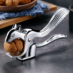 Zinc Alloy Squirrel Shape Walnut Clip, Walnut Crackers, Nut Crackers for All Nuts, Non-Slip Wear-Resistant Sheller