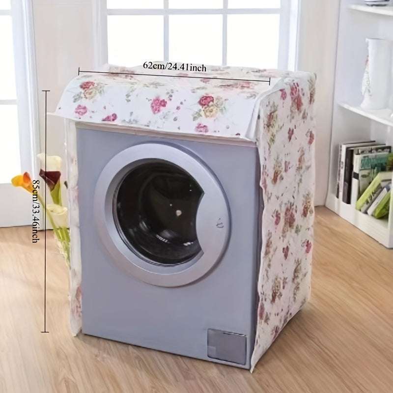 Washing Machine Cover, Automatic Front-Load Drum Protector, Single Cylinder Pulsator Machine Dust Cover, No Battery Required, Durable Cloth - IDEALSTORES