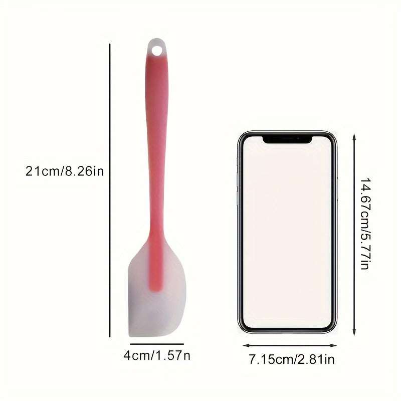 Silicone Spatula,Transparent Handle, Butter Cream Mixing Scraper, 1/Pic - IDEALSTORES