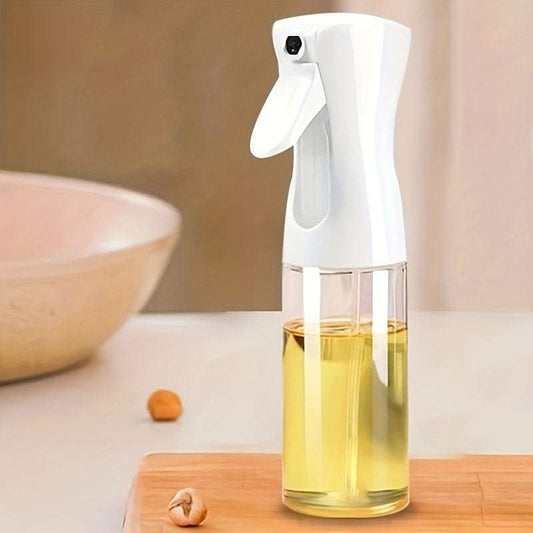 Versatile 300ml Oil Sprayer Bottle - Perfect for Cooking, BBQ, Baking & More - Transparent PET Olive Oil Dispenser with Easy-to-See Oil Level - IDEALSTORES