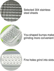 Garlic Grinder aid Press Box, ABS Plastic Stainless Steel Garlic Chopper Crusher Garlic Mincer Ginger Presser - IDEALSTORES
