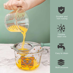 Stainless Steel Tea Strainer Plastic Handle - IDEALSTORES