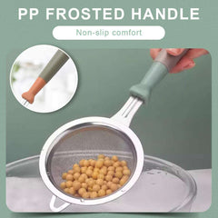Stainless Steel Tea Strainer Plastic Handle - IDEALSTORES