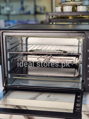 National Electric Oven with Rotisserie – Black Stainless Steel Toaster Oven
