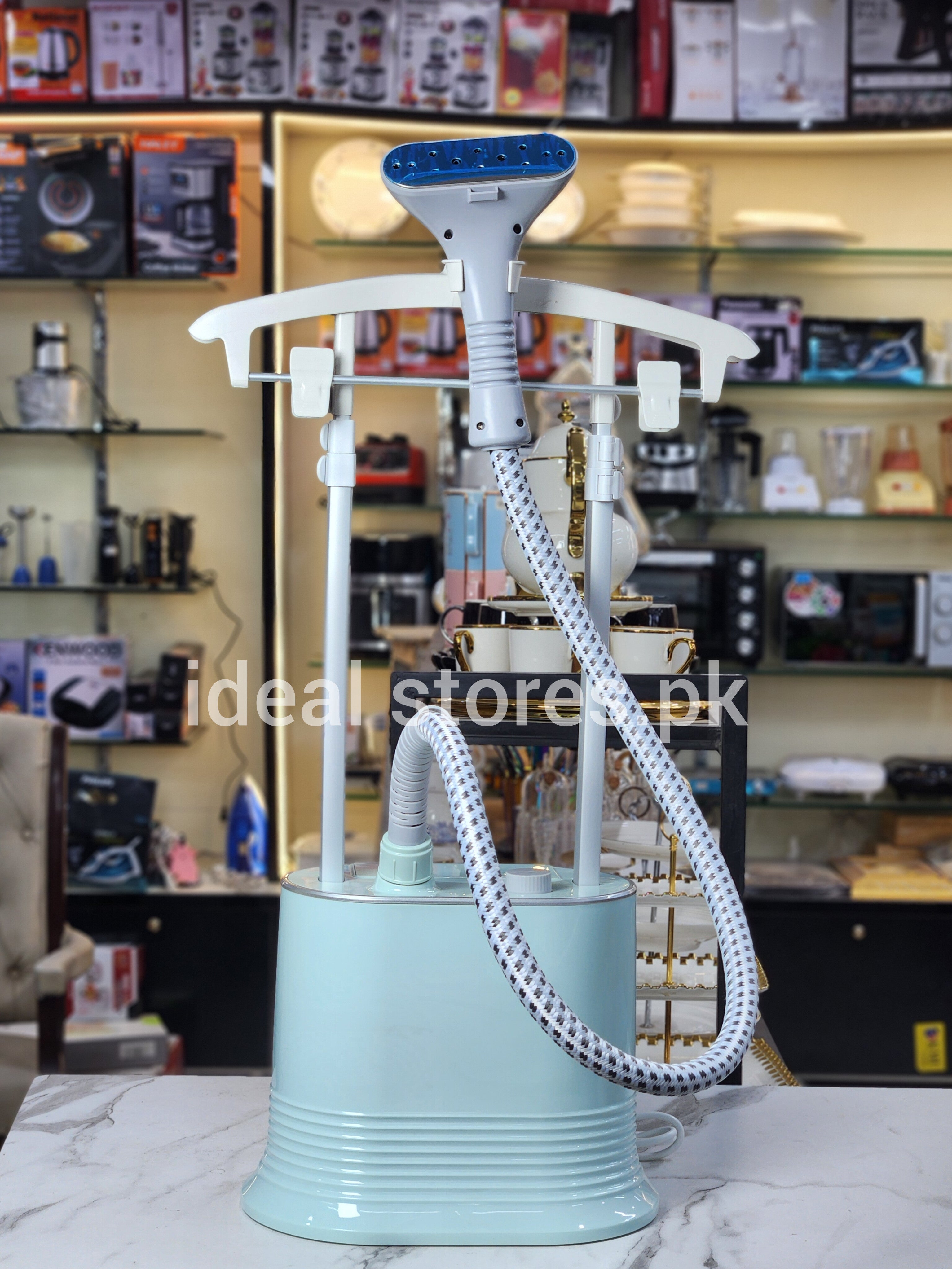 Professional Garment Steamer with Adjustable Stand – Portable Clothes Steam Iron