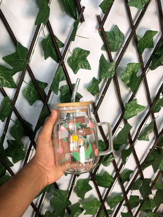 Blossom Big Timber Jar With Lid straw
