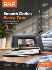 RAF Electric Iron 400W – Non-Stick Soleplate Dry Iron