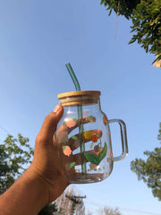 Blossom Big Timber Jar With Lid straw