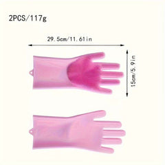 Household Waterproof Washing, Washing Vegetables, Dishwashing, Cleaning Tools, Kitchen Dishwashing Gloves - IDEALSTORES