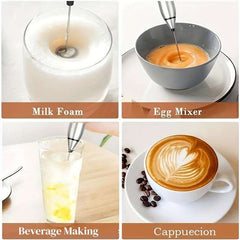 Electric Coffee Mixer – Rechargeable USB Handheld Beater with 3-Speed Adjustable Settings | Perfect for Coffee, Eggs & Blending - IDEALSTORES