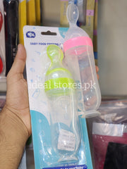 Baby Feeding Spoon Bottle – Soft Silicone Spoon Feeder | Easy Squeeze Baby Food Feeder | Leak-Proof & Portable - My Store 2
