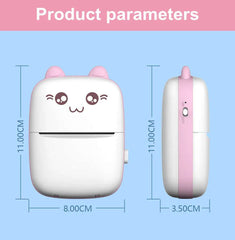 Meow Portable Mini Printer Thermal Label Printers Bluetooth Wireless Printing Inkless Stickers Paper 57mm Impressora Portatil