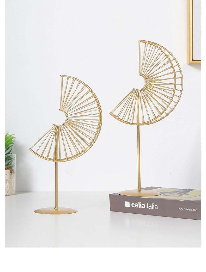 Luxury Iron Wire Unique Design Metal Home Tabletop Decoration with Marble Stand IDEALSTORES 