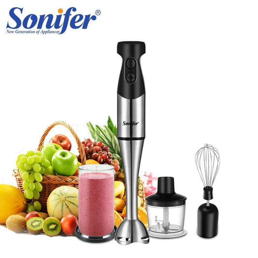 Sonifer 3 in 1 Immersion Blender Electric Hand Blender 500 W with Detachable Base chopper whisk For juices jams mincemeat IDEALSTORES 