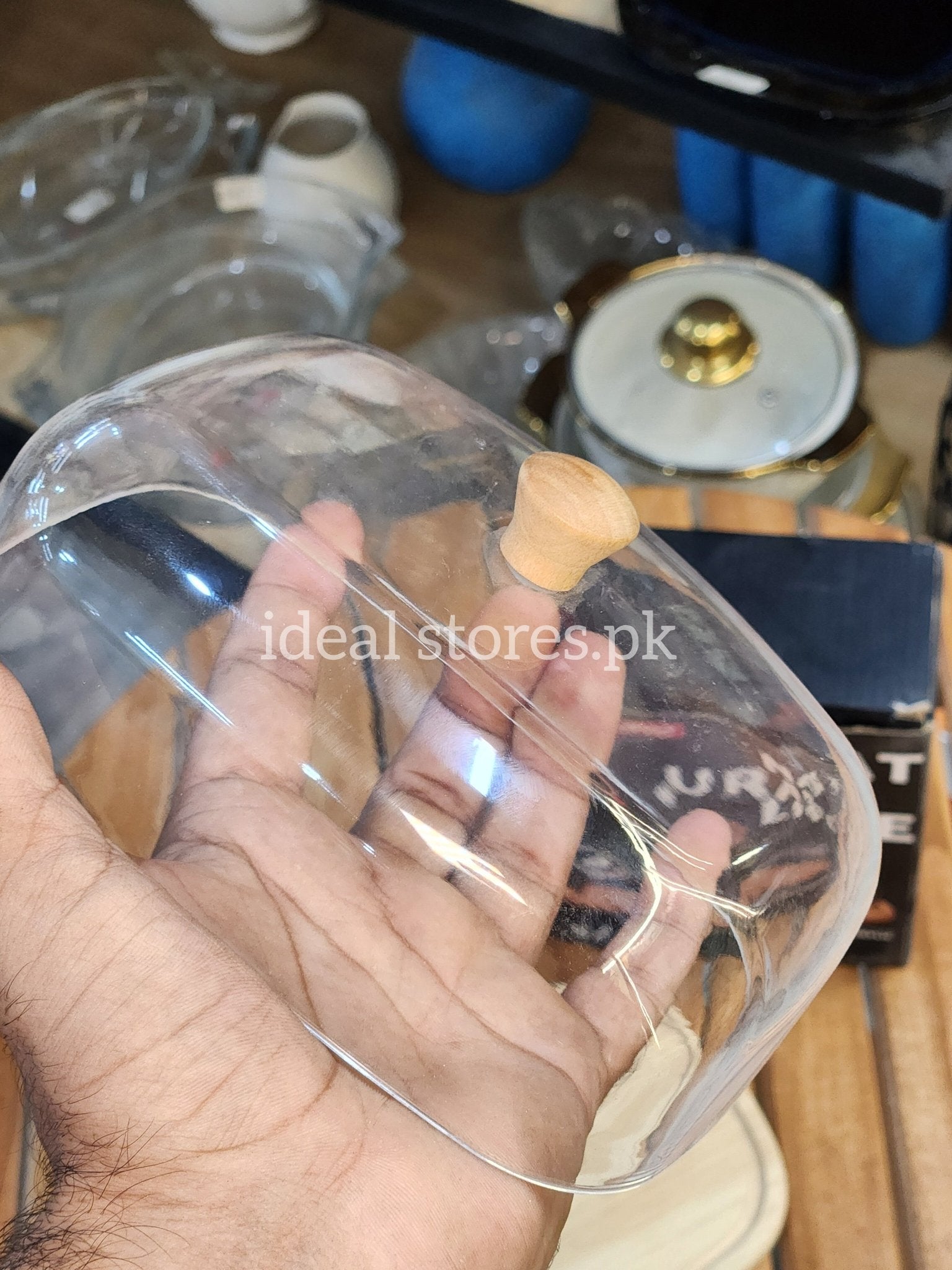 Wooden Cheese Board with Acrylic Dome Cover | Serving & Dry Fruit Tray - My Store 2